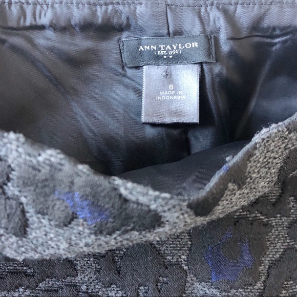 Ann Taylor Leopard Jacquard Skirt - Picture 4 of 4